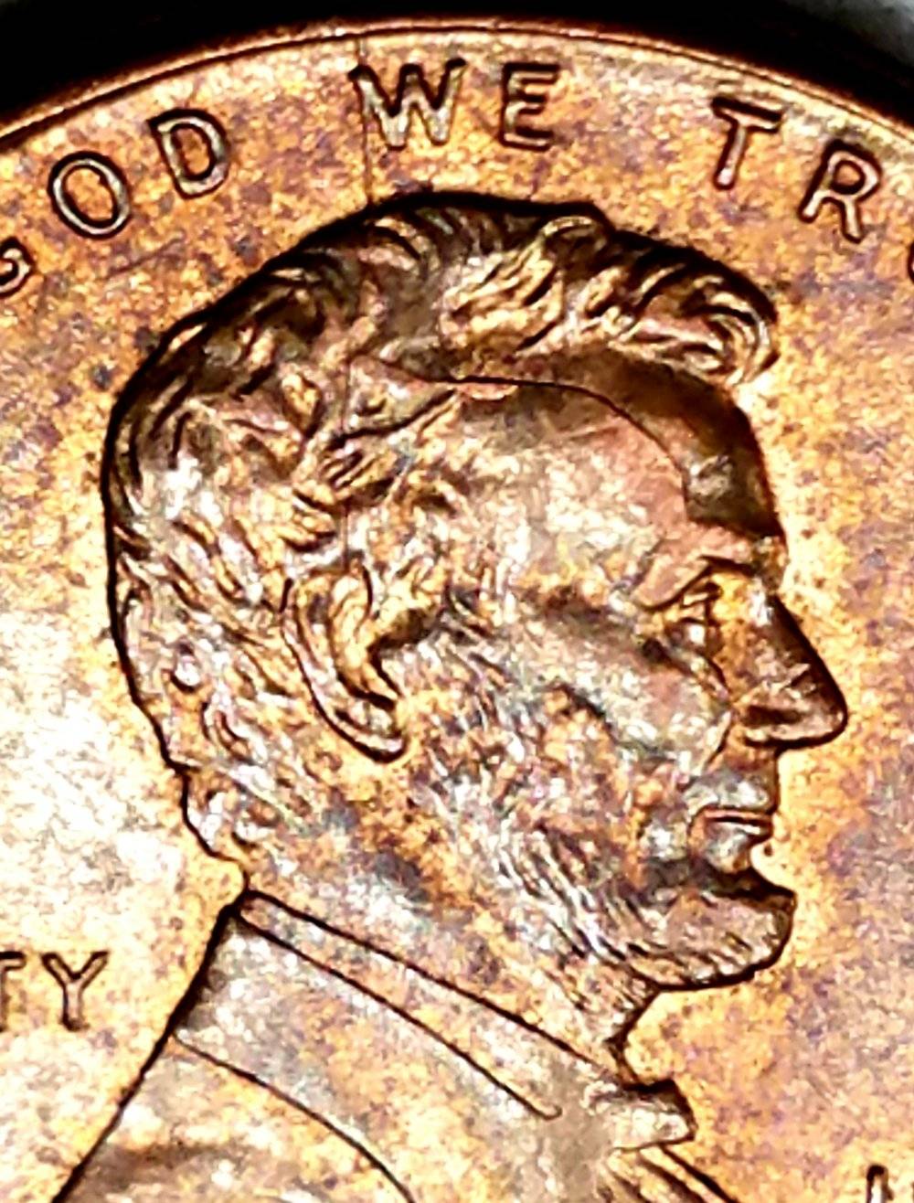 1996-P-Lincoln-Cent-Skull-Crack,-Interior-Die-Break-And-Spike-Head?